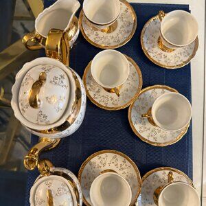 Vintage Sterling China Japan 15 Piece Tea Set